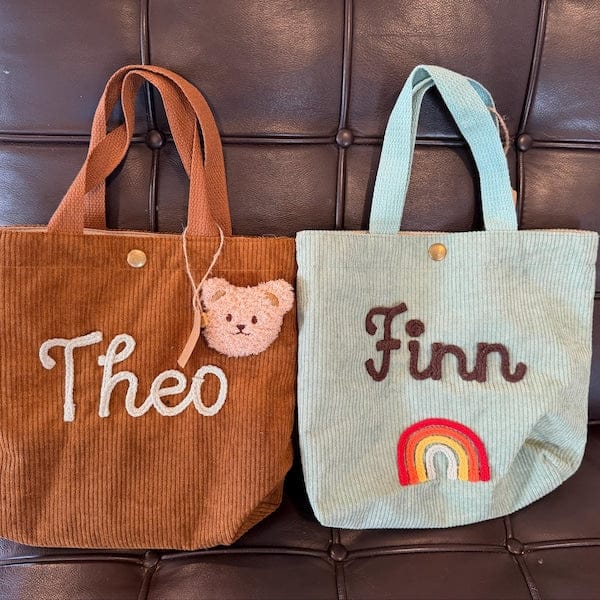 Customer photo review of Personalized Name Tote Handbag, Children's Gift, Christmas Gift