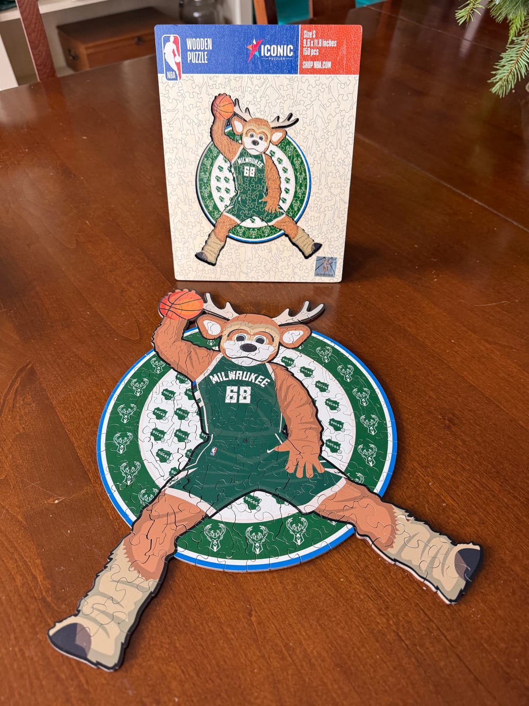 Customer photo review of Milwaukee Bucks™ Mascot - Wooden Puzzle