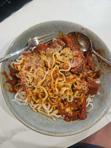 Customer photo review of Qetoe Low Carb Noodles - GLUTEN FREE - 4 PACK (4 x 200g)