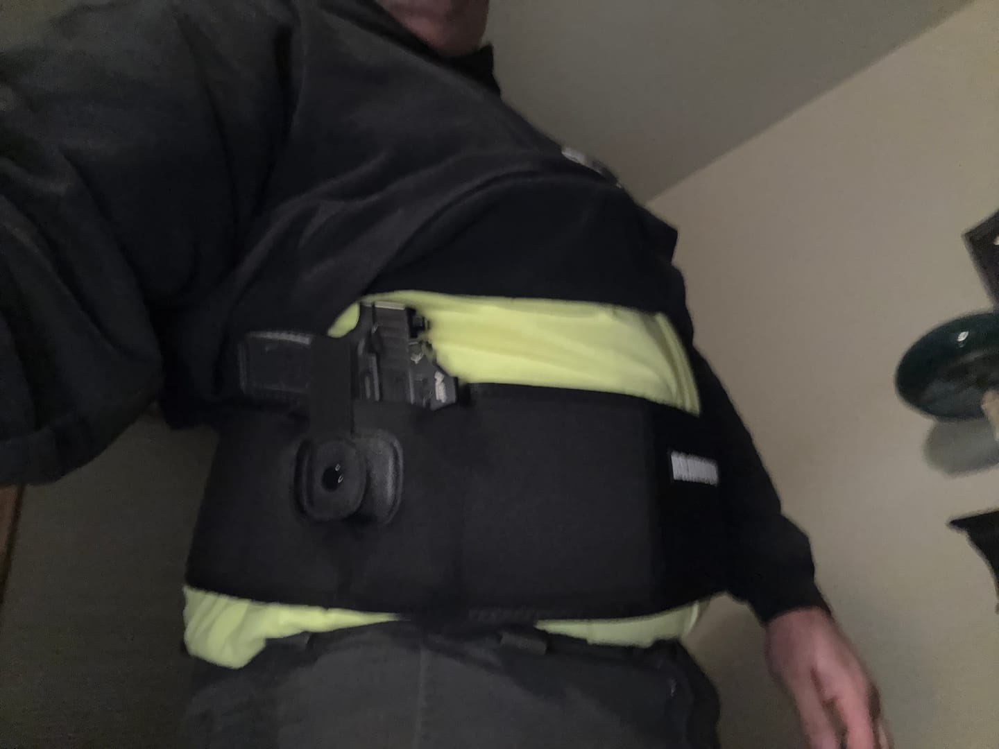 Customer photo review of BravoBelt Belly Band Holster for Concealed Carry - Unisex - Black