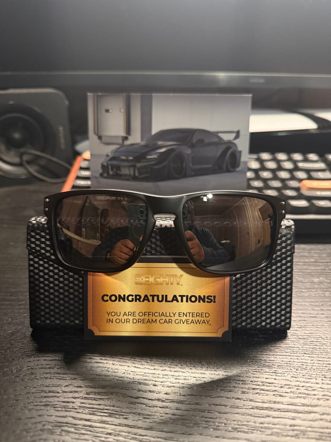 Customer photo review of 80Eighty® Polarized Sunglasses - Black Chrome