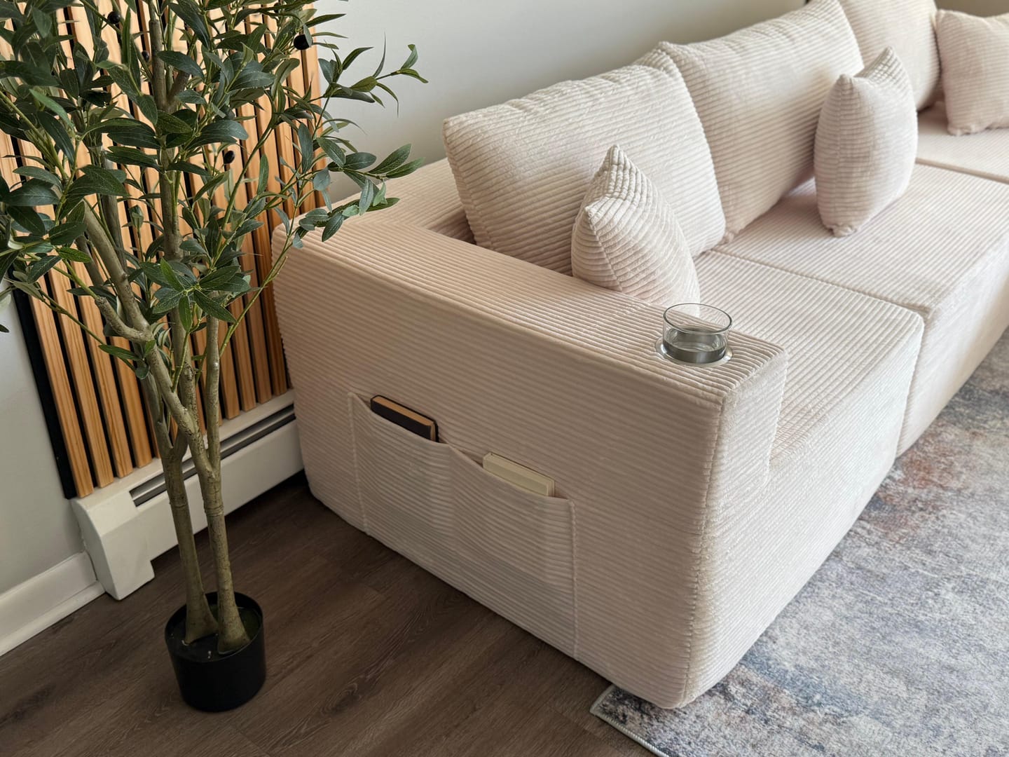 Customer photo review of Hestia Modular Sectional Compressed Sofa