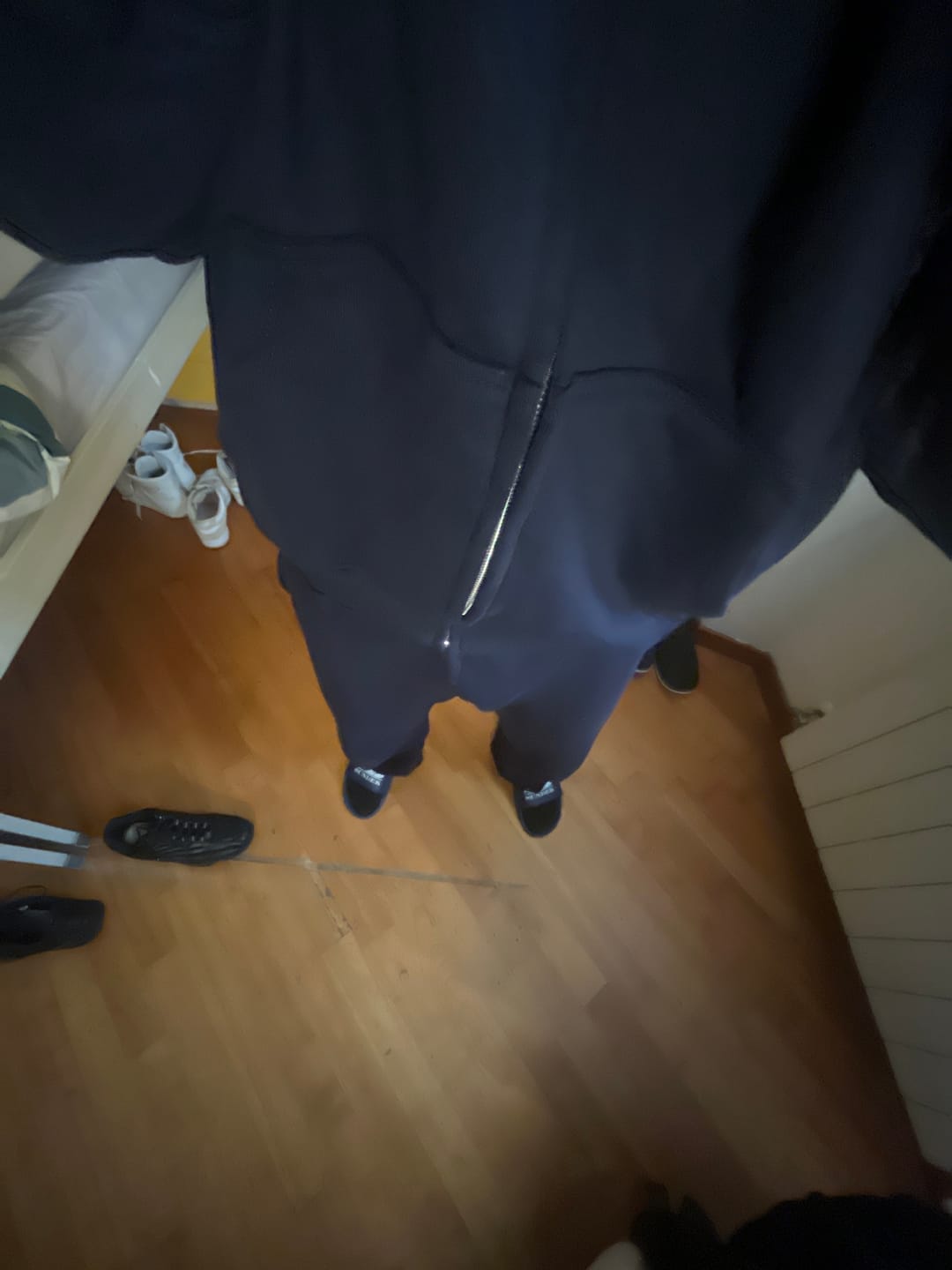 Customer photo review of Zip Hoodie Premium Blanks 330GSM Night Blue