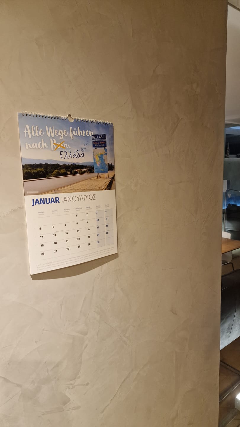 Customer photo review of DU BIST GRIECHE Kalender 2026