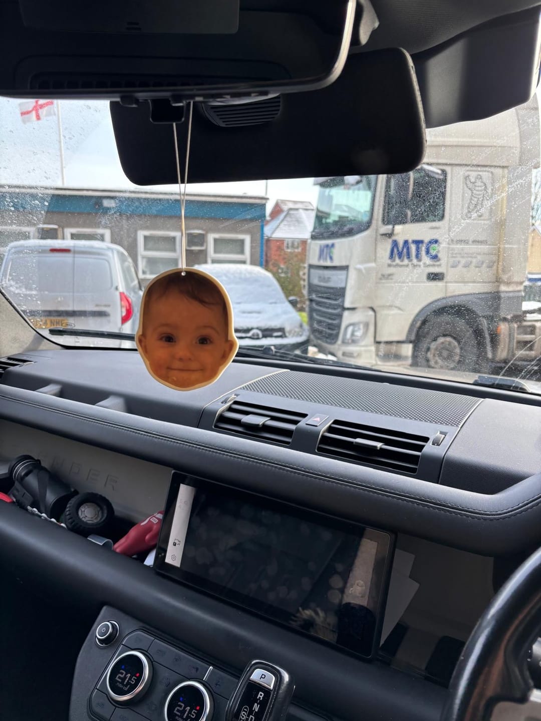 Customer photo review of Personalised Custom Car Air Freshener With Your Photo