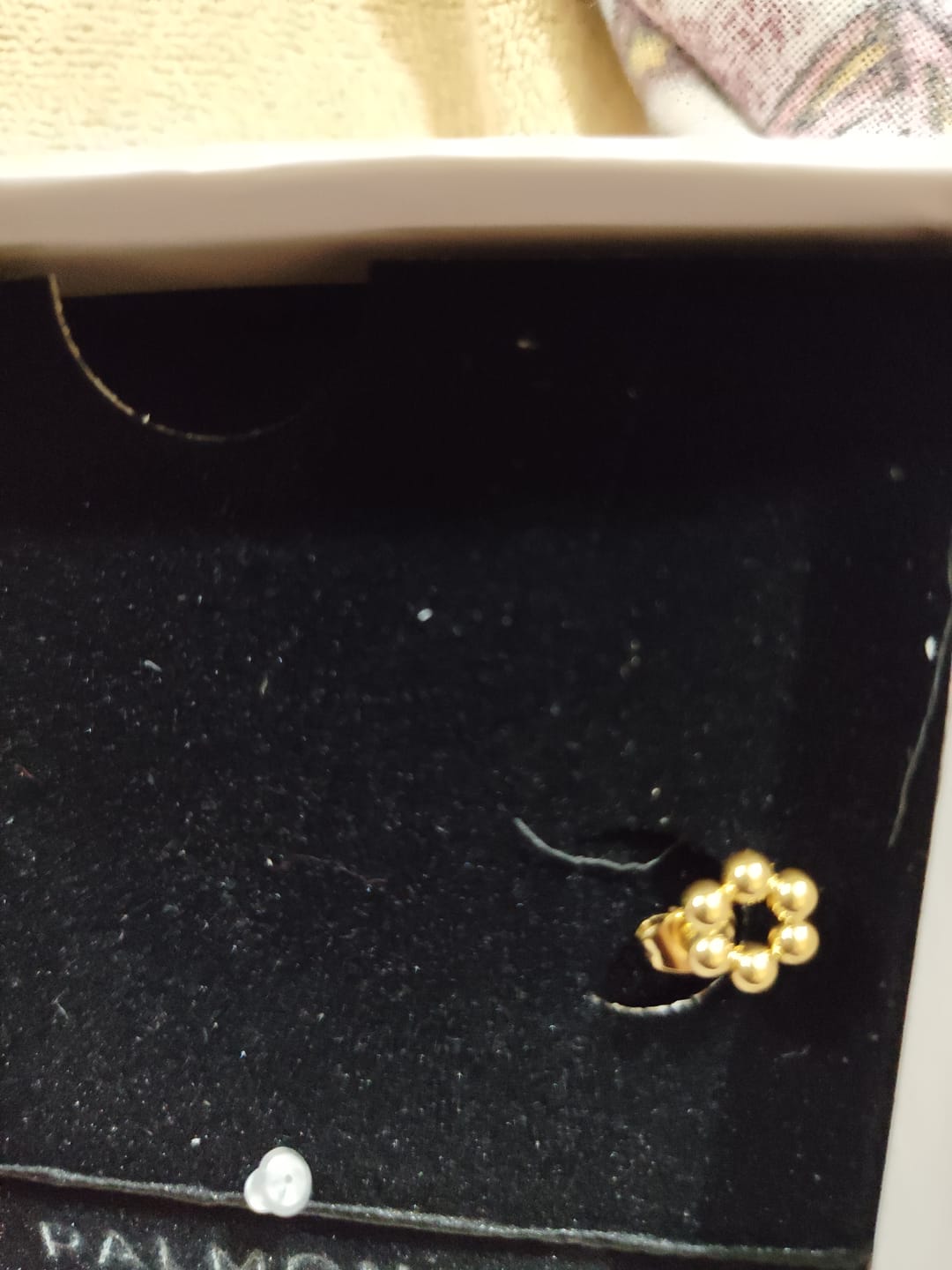 Customer photo review of Classic Chic Stud Earrings