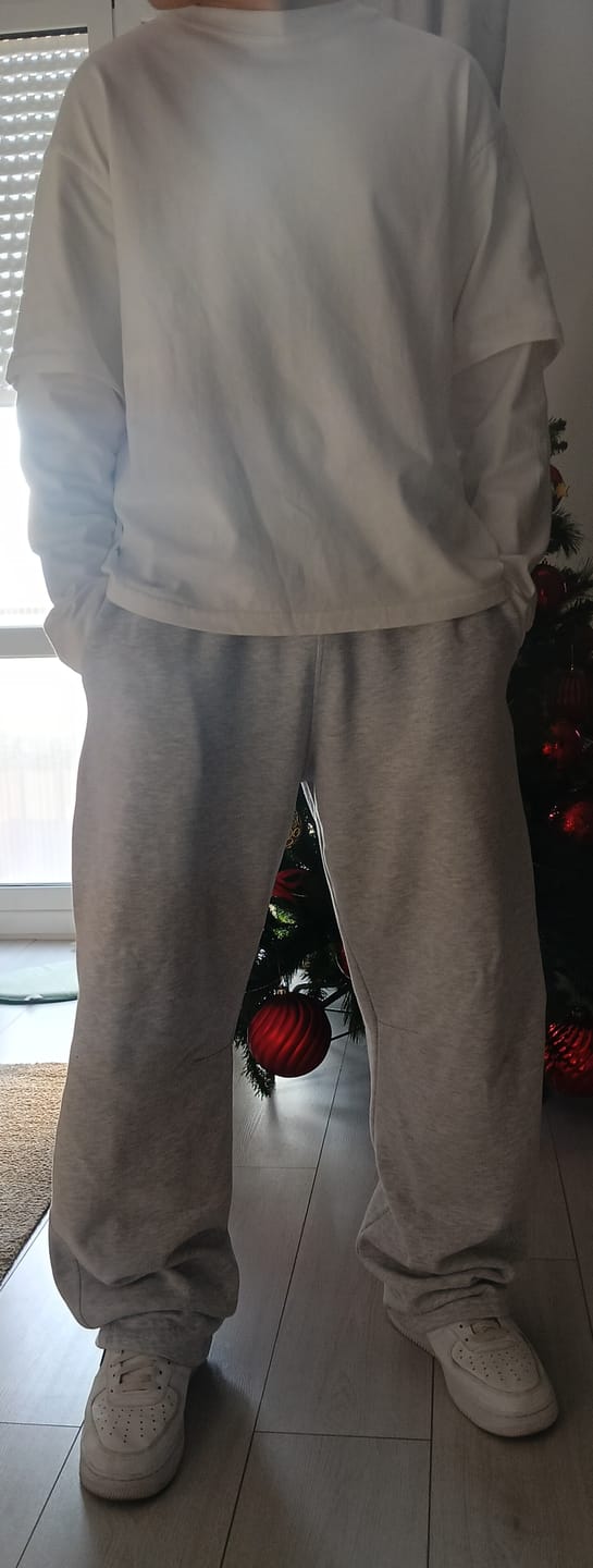 Customer photo review of Sweatpants Wide Fit Blanks 330GSM Sport Grey