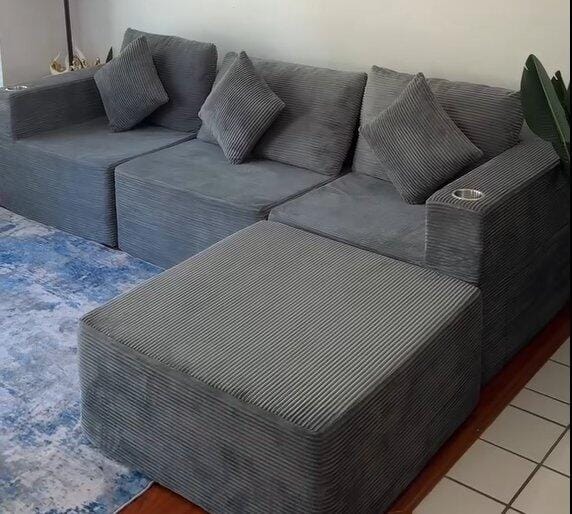 Customer photo review of Hestia Modular Sectional Compressed Sofa