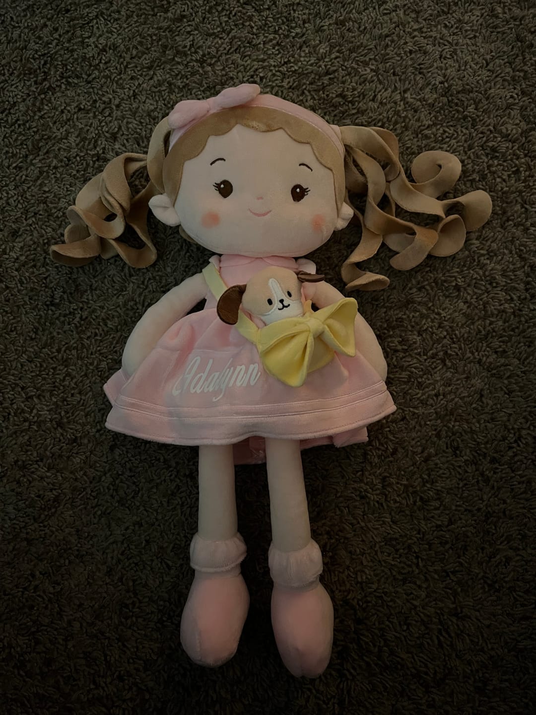 Customer photo review of Personalized Milly Girl & Her Pet