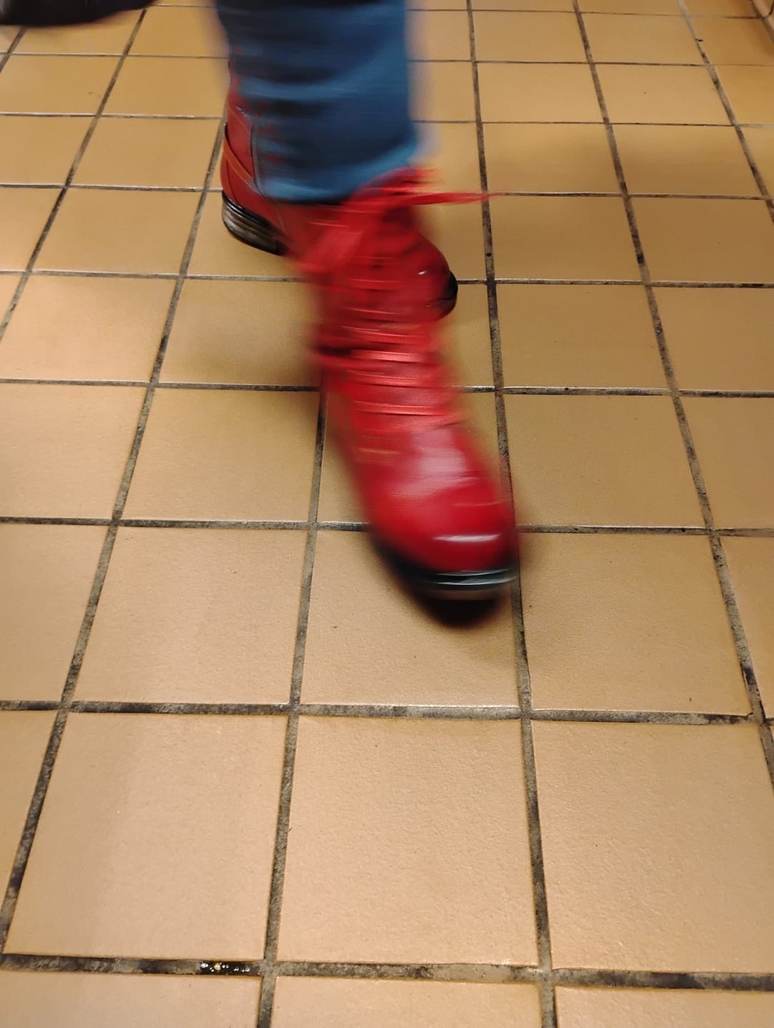 Customer photo review of Comfortable Genuine Leather Boots With Laces And Inside Zippers