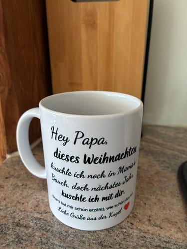 Customer photo review of Tasse - Ultraschall-Bild Papa - personalisierbar