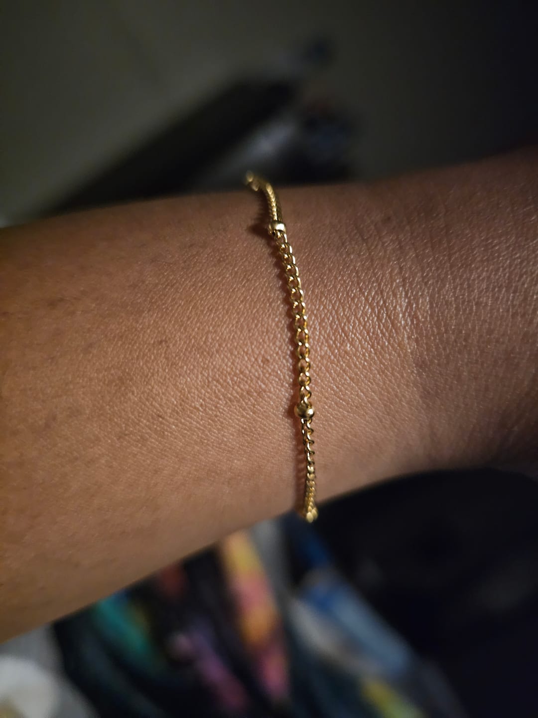 Customer photo review of Satellite Chain Anklet