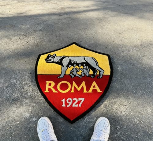 Customer photo review of AS Roma® Logo Rug