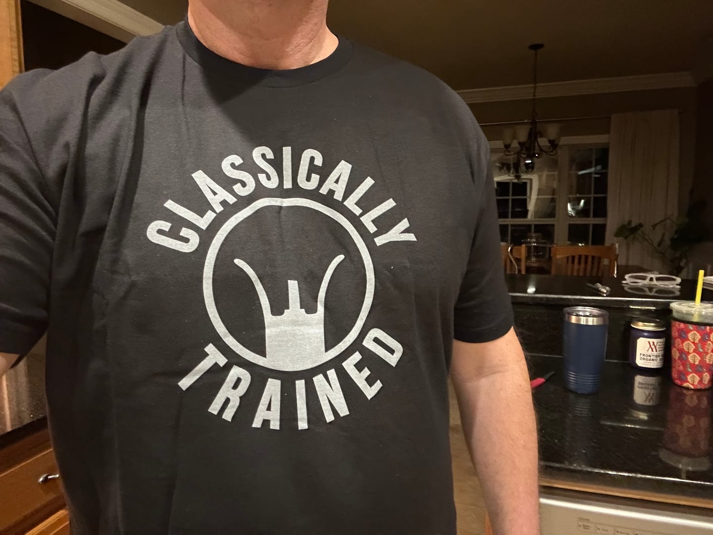 Customer photo review of Classically Trained T-Shirt