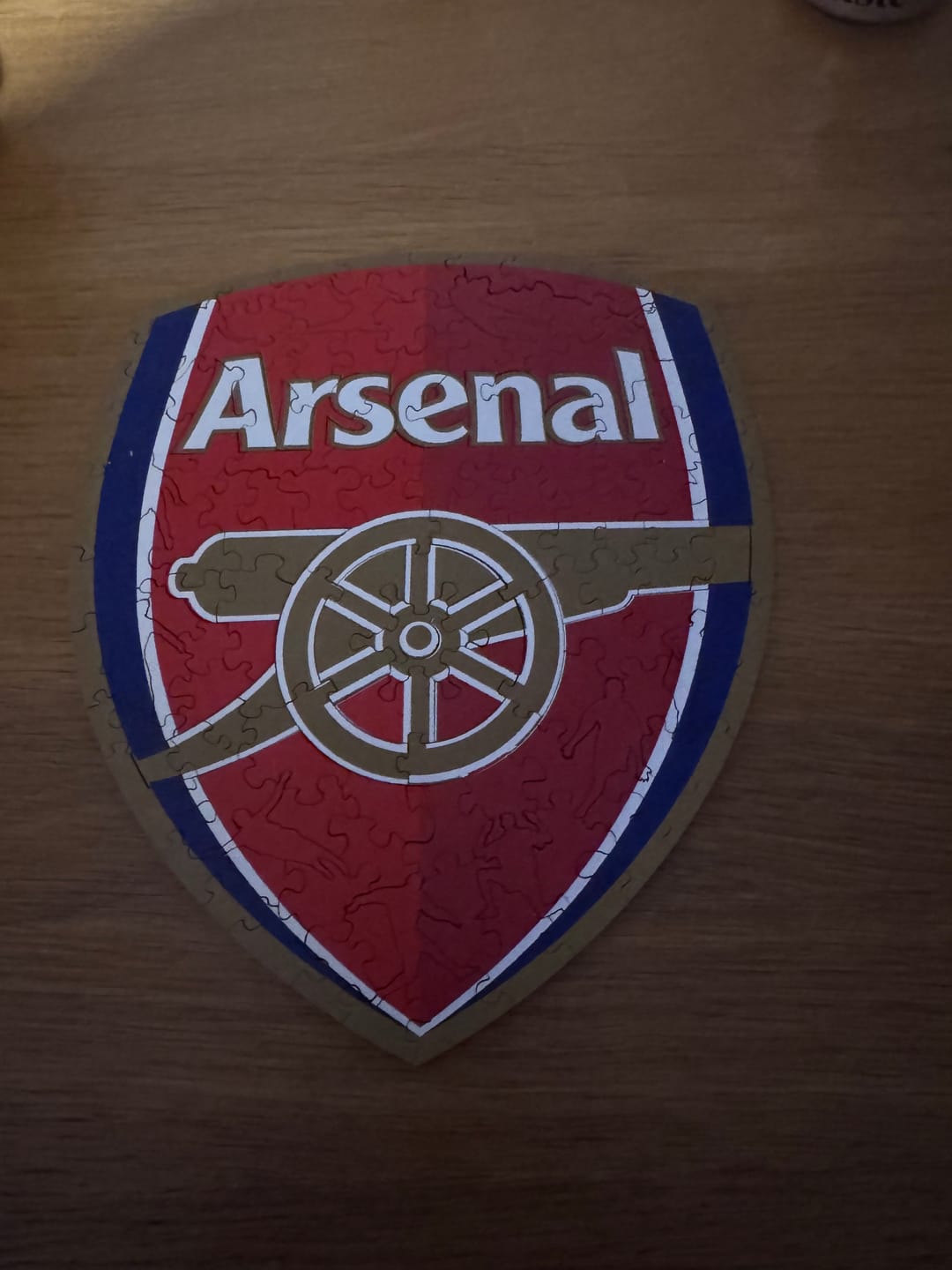 Customer photo review of Arsenal FC® Crest - Wooden Puzzle