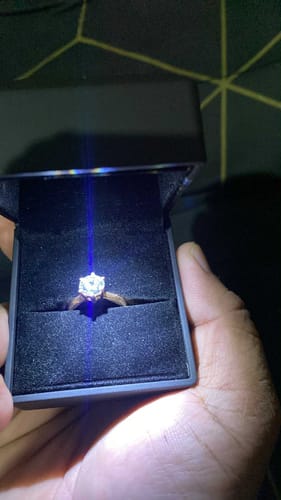 Customer photo review of 2ct Sevilla Engagement Ring (ON HAND)