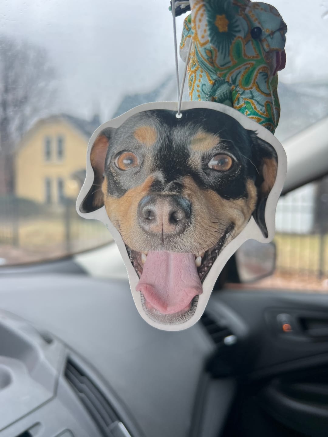 Customer photo review of Personalised Custom Car Air Freshener With Your Photo