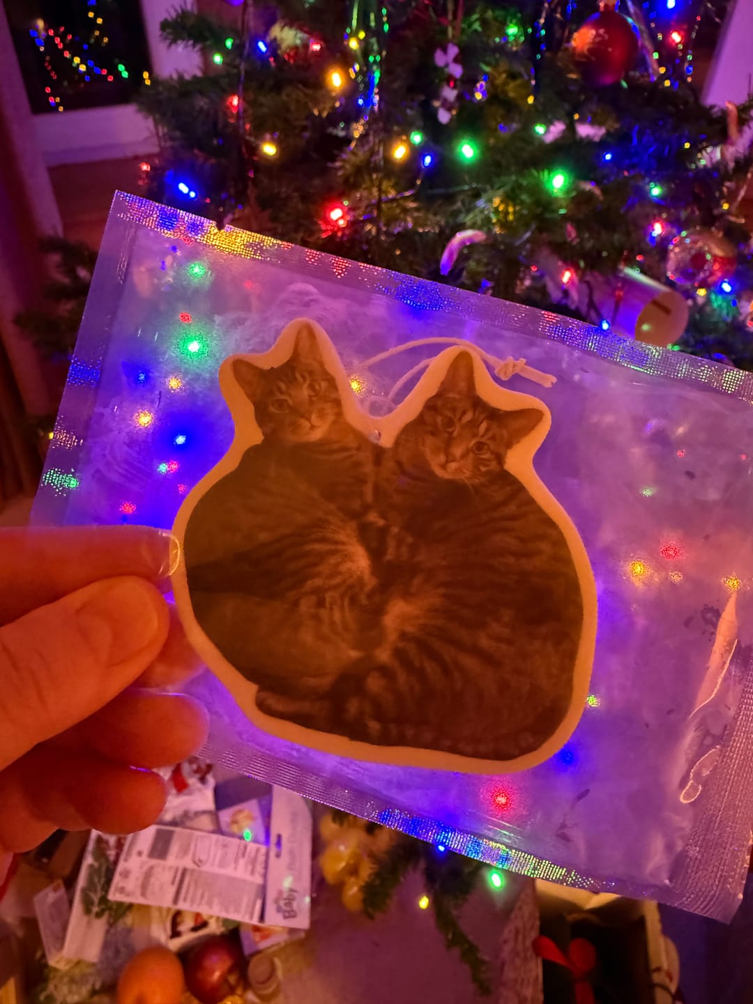 Customer photo review of Personalised Custom Car Air Freshener With Your Photo