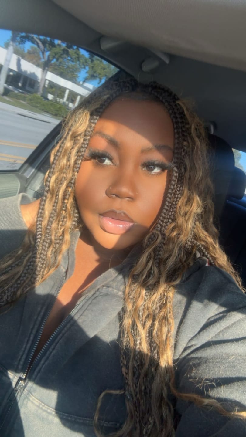 Customer photo review of #4/#27/#30 Mix Color Blend Deep Wave Bulk Human Braiding Hair