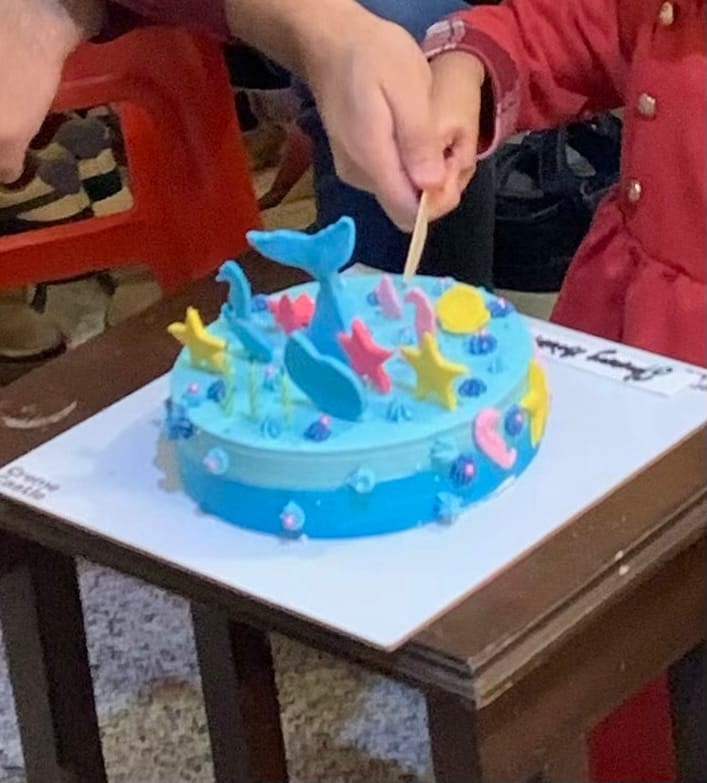 Customer photo review of Mermaid Life Cake