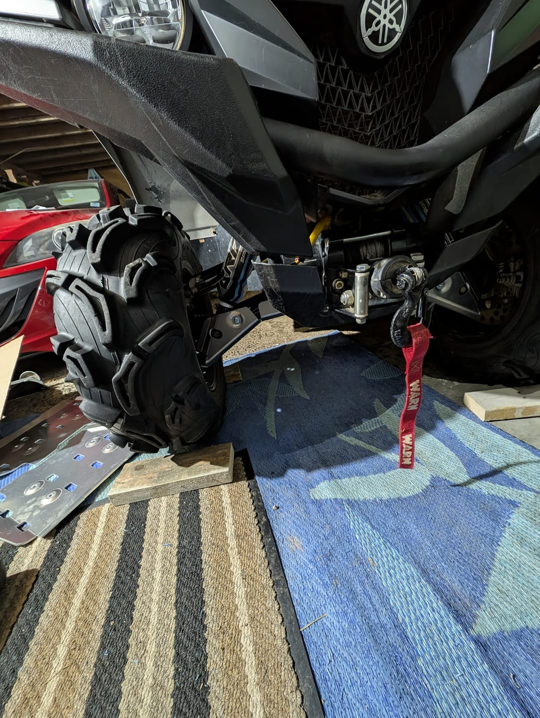Customer photo review of A-arm & CV Boot Guard Kit — Yamaha Grizzly 550/700 (2007+)