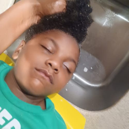 Customer photo review of Shampoo Mat® Deluxe
