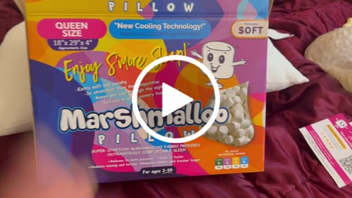 Customer video review of The Marshmalloo Pillow