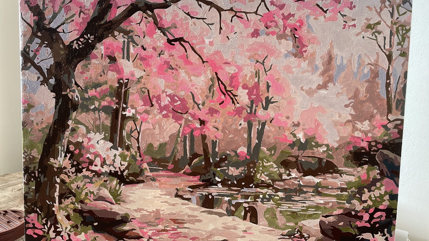 Customer photo review of Serene Sakura Stone Path