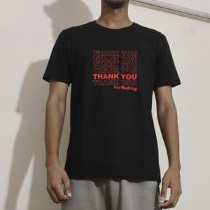Customer photo review of Sarcastic Thank You Tee