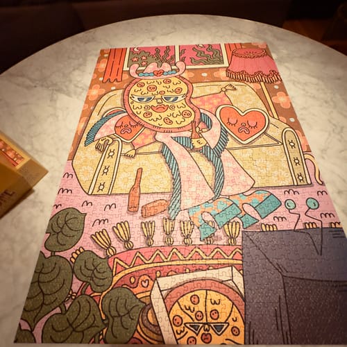 Customer photo review of Pizza For One | 1000 Piece Puzzle