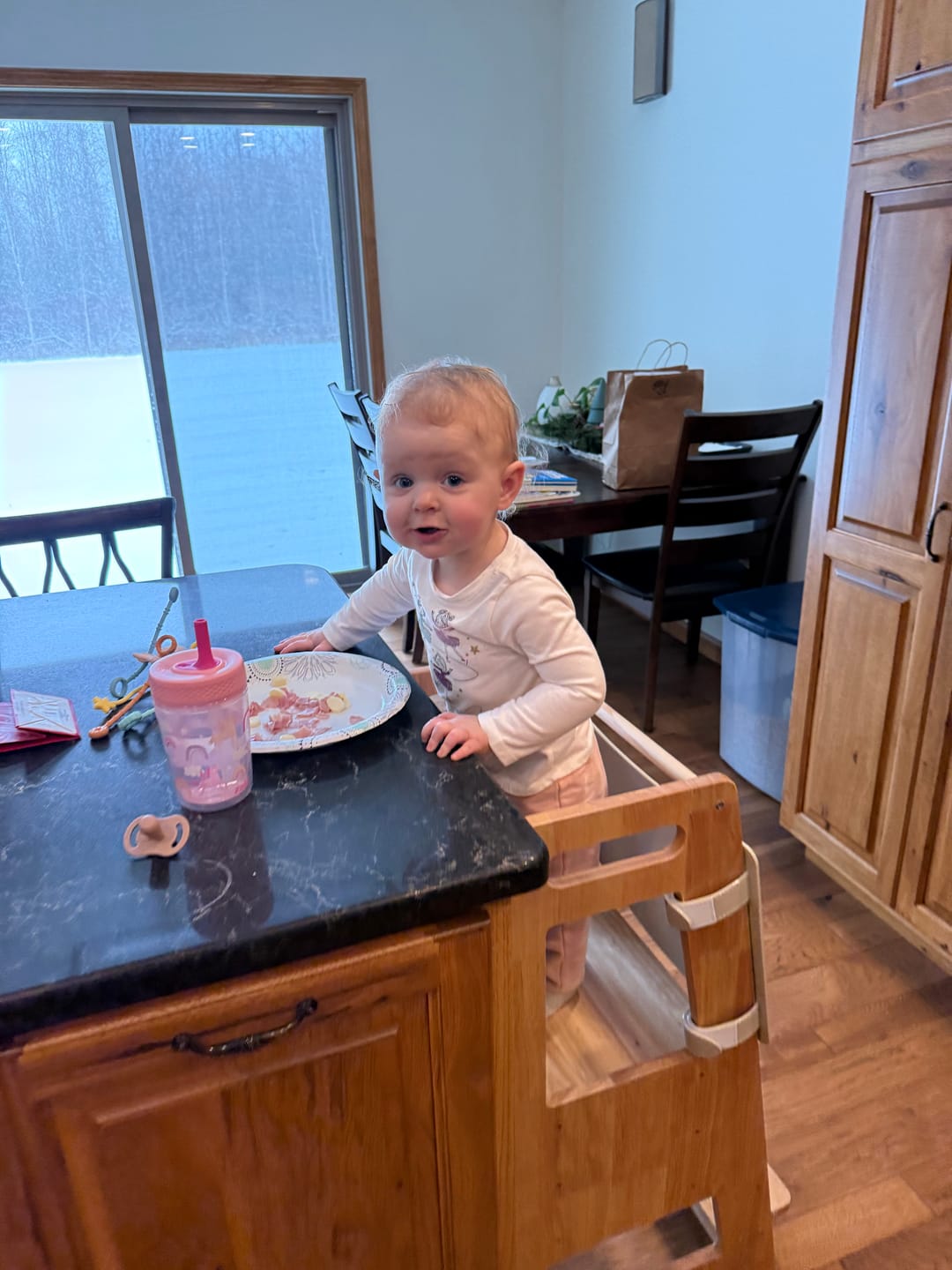 Customer photo review of HARPPA Nordo | Toddler Kitchen Tower with Safety Net
