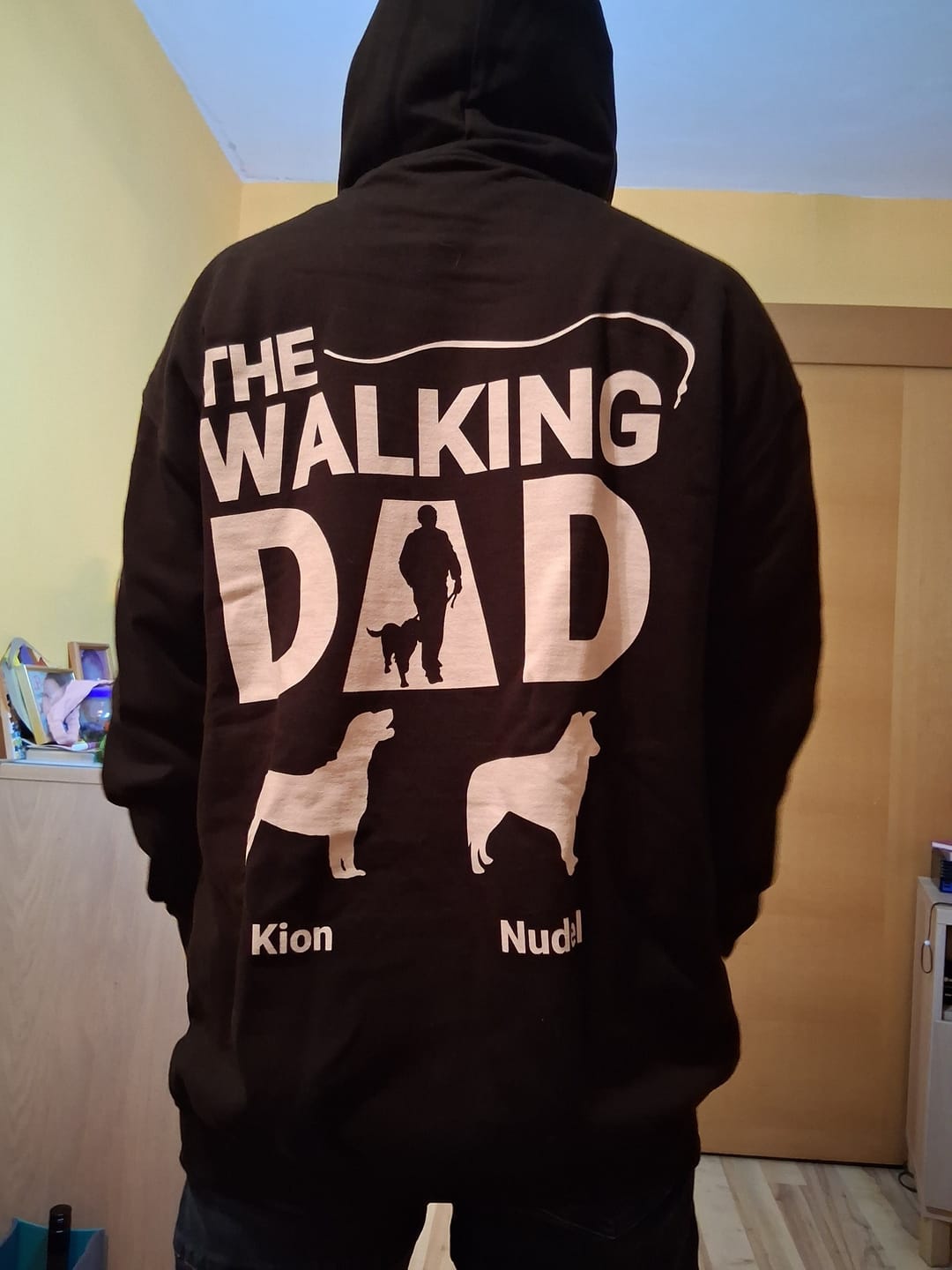 Customer photo review of The Walking Dad - Individueller Hoodie