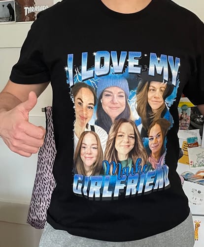 Customer photo review of 90er Vintage Foto - Individuelles T-Shirt