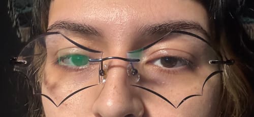 Customer photo review of Batty Eyeglasses