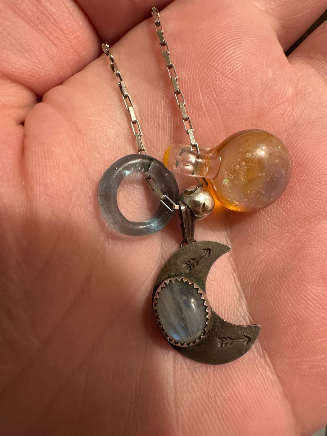 Customer photo review of Sterling Silver Spiky Bead