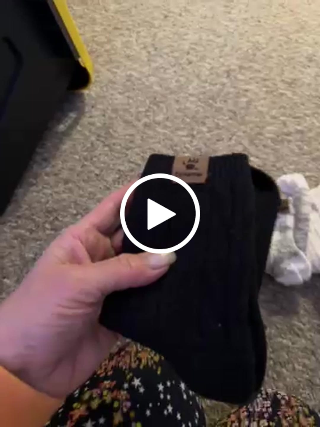 Customer video review of LADIES GEO TEXTURE ANKLET 2PK BLACK