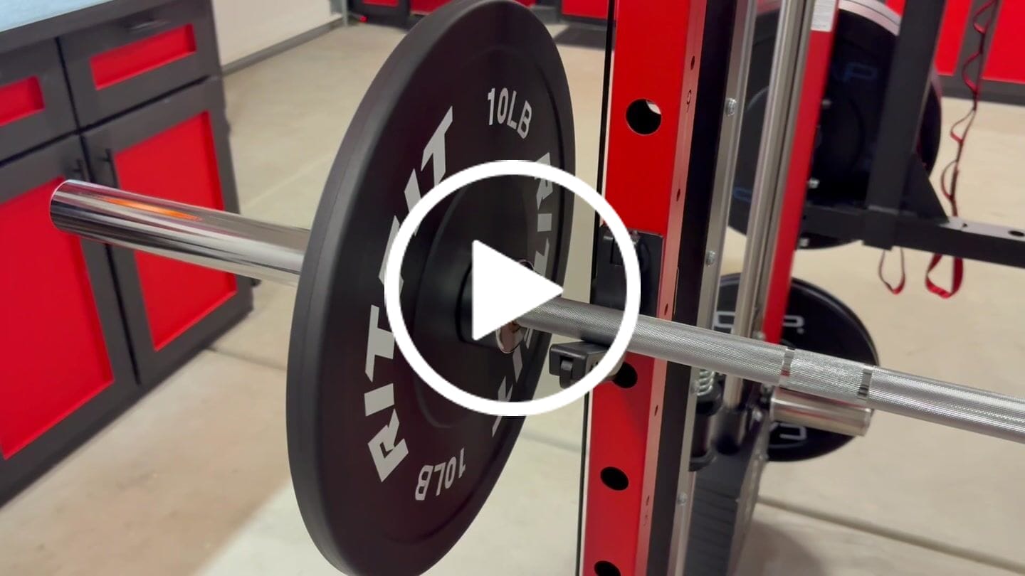 Customer video review of RitFit Bumper Plates Olympic Rubber Weight Plates, 2-inch