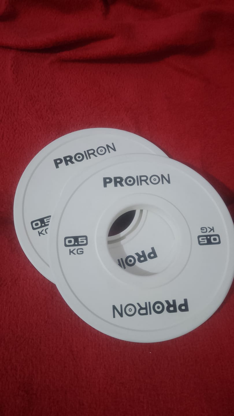 Customer photo review of Discos Olimpicos Fraccionales (Par)