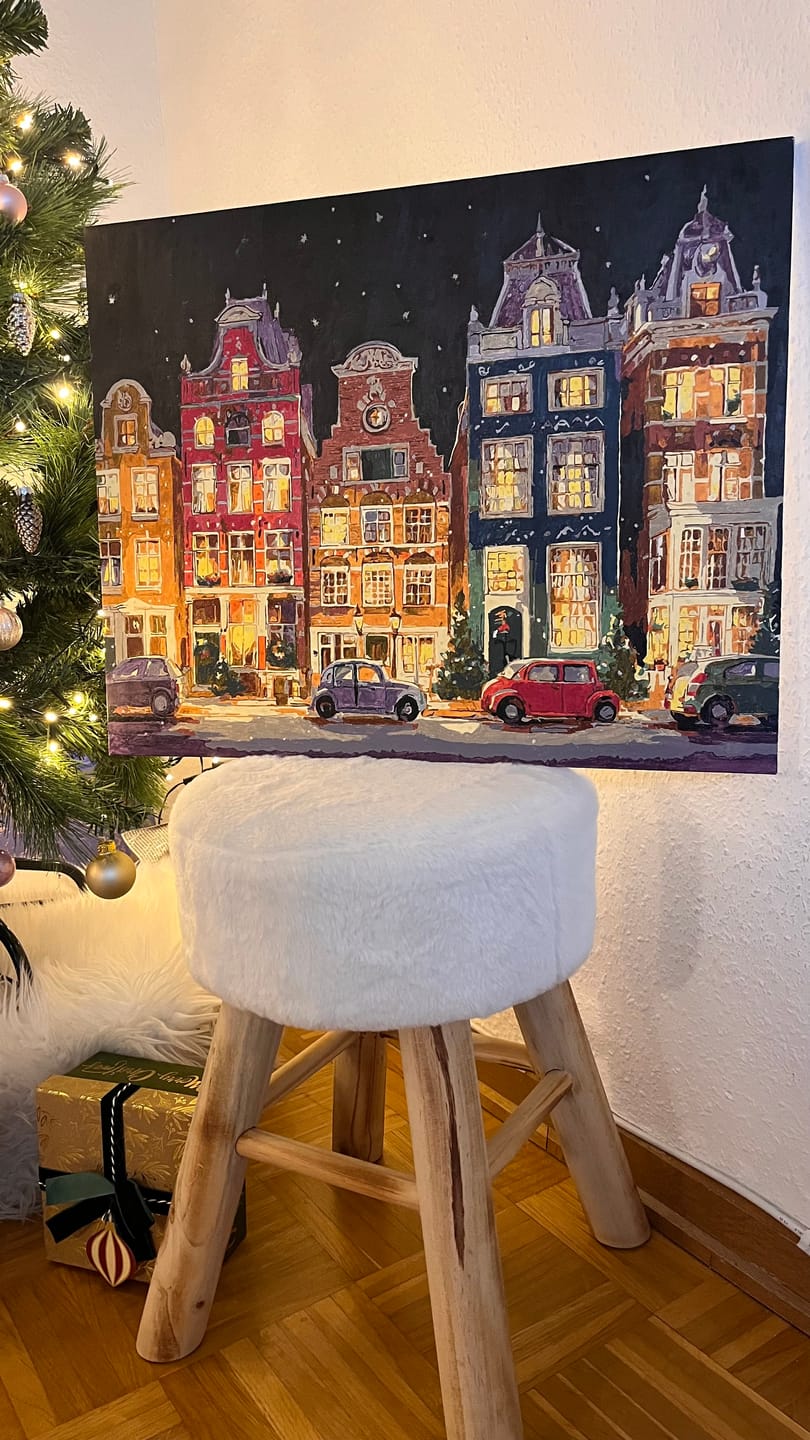 Customer photo review of Malen nach Zahlen - Heiligabend in Amsterdam