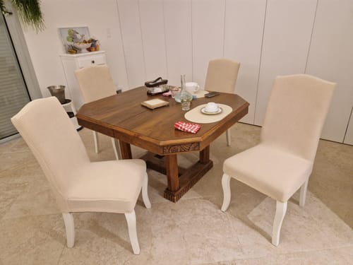 Customer photo review of Blanc cassé - Housse de chaise Déperlante