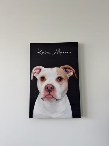 Customer photo review of Pet Art Canvas Wrap