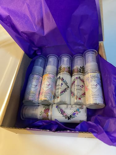 Customer photo review of Kit 6 Perfumes Para Cabello Travel Size