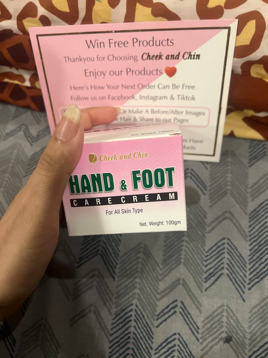 Customer photo review of Hand and Foot cream