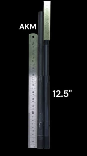 Customer photo review of Hephaestus CNC Aluminum Threaded Outer Barrel (12.5" Style / Type III Hard-coat Anodized / 14mm CCW) for GHK AK Series