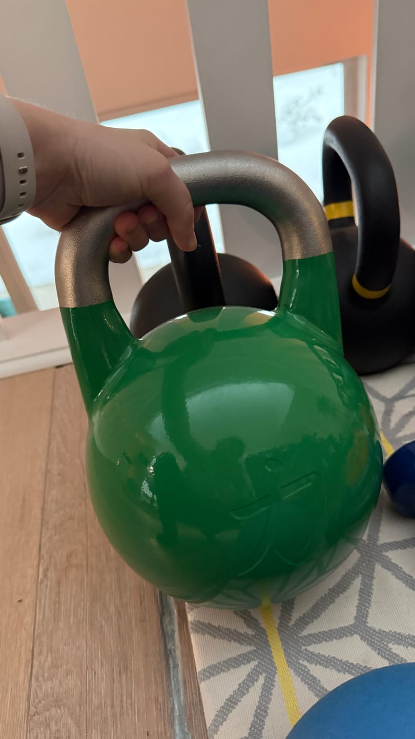 Customer photo review of Stainless Steel Competition Kettlebells - 4-36KG