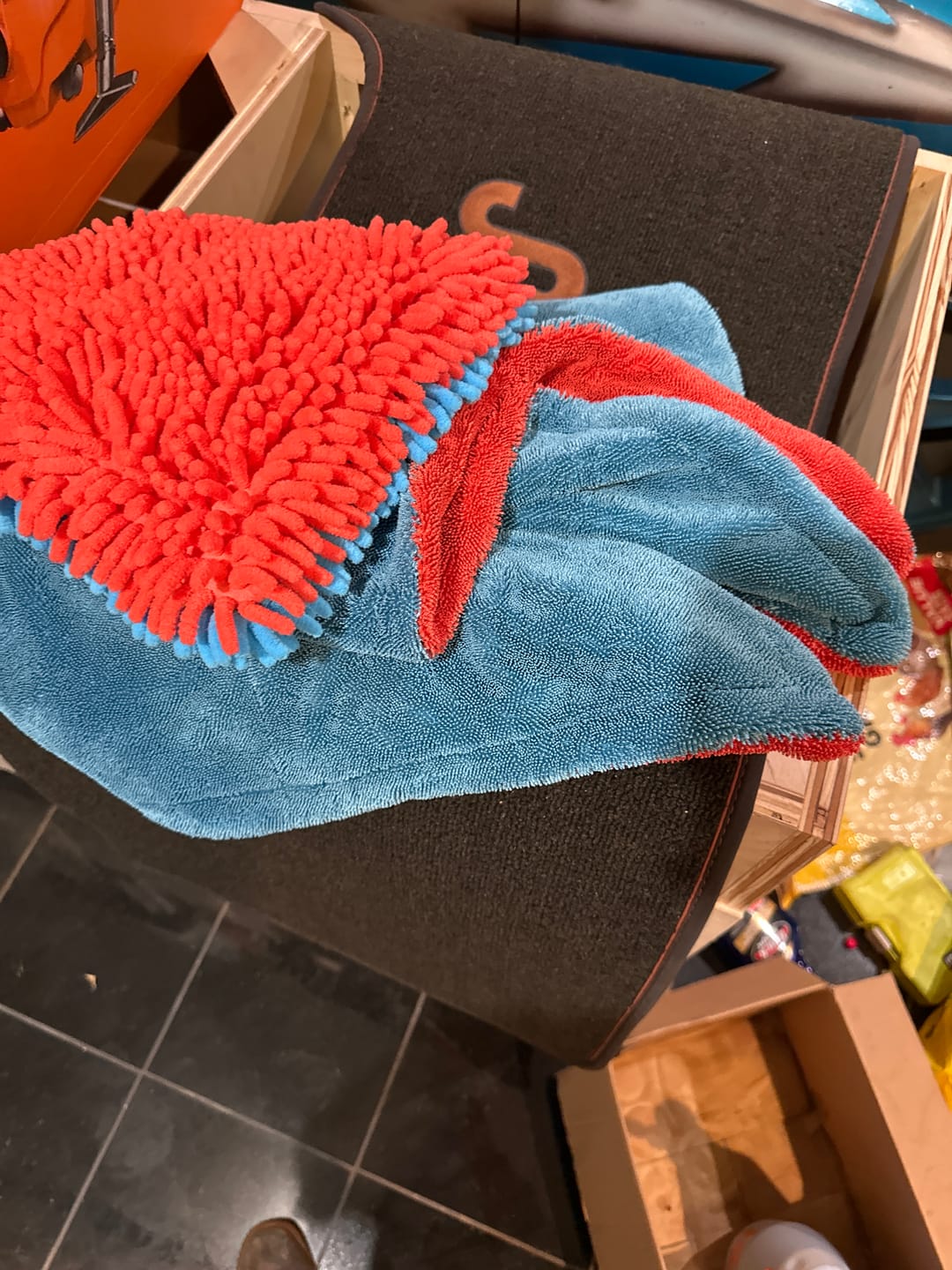 Customer photo review of McKillans® Dual-Color Chenille Wash Pad (Pack of 2)