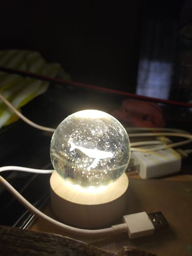 Customer photo review of Orb of Wonders - Crystal Lamp