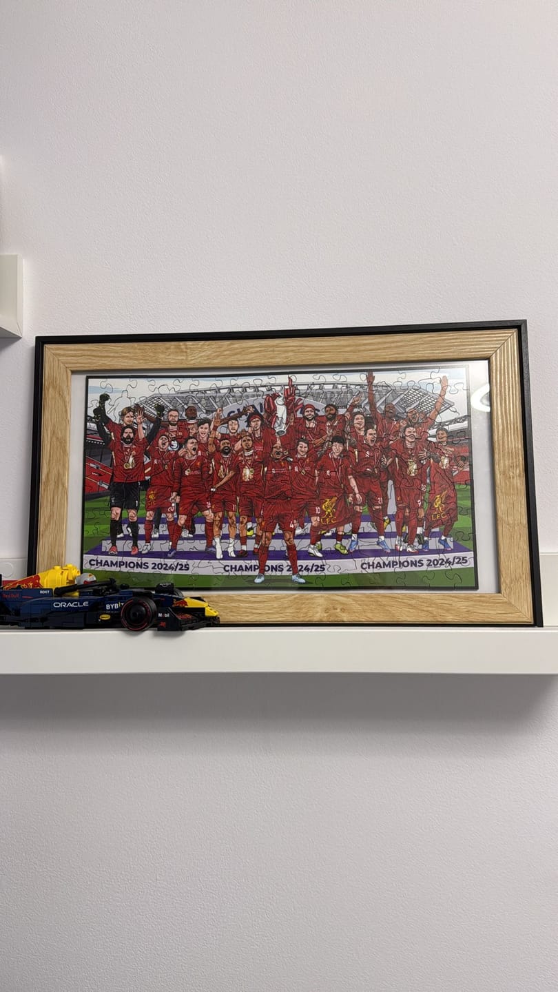 Customer photo review of Liverpool FC® Premier League Champions 24/25 - Wooden Puzzle
