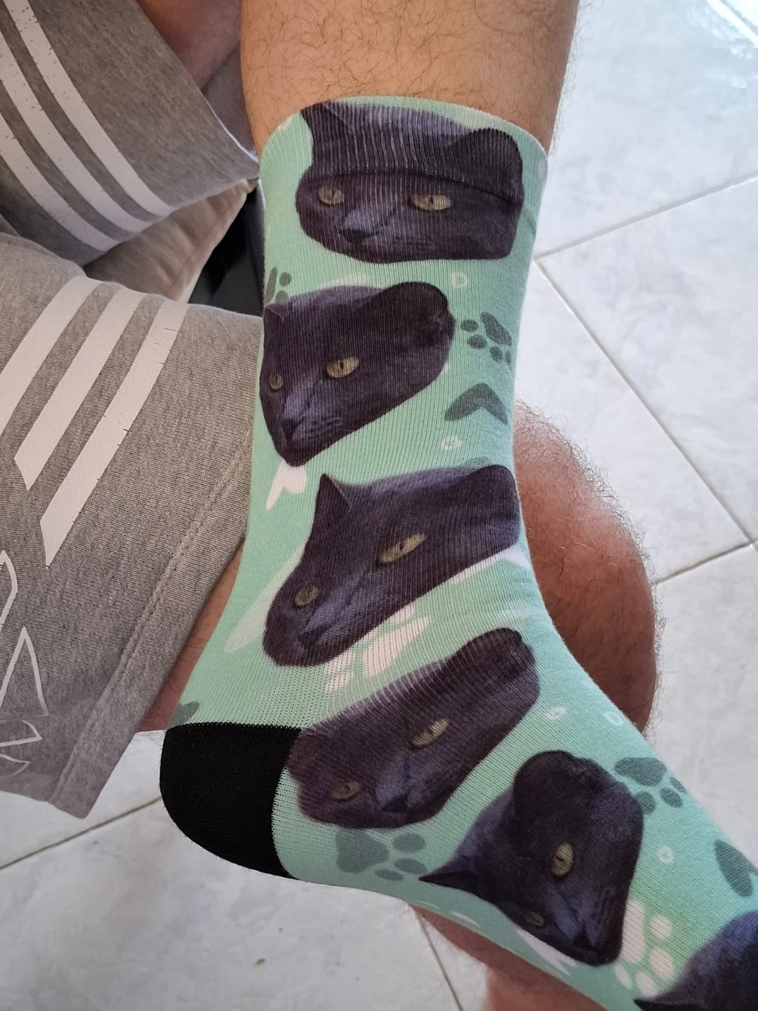 Customer photo review of Votre photo - Chaussettes personnalisées