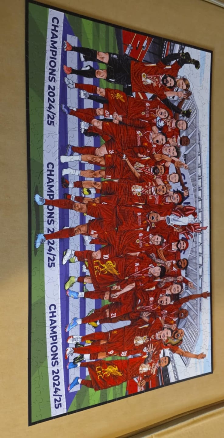Customer photo review of Liverpool FC® Premier League Champions 24/25 - Wooden Puzzle